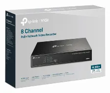 Nvr Tp-link Vigi Vigi Nvr1008h-8p Nvr Poe 8 Canales Salida De Video 4k Grabacion 24/7 Audio Bidireccional Onvif Montaje En Rack Plug And Play Deteccion Inteligente
